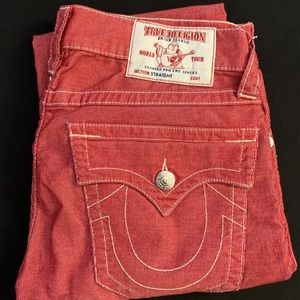 True Religion Red men’s jeans